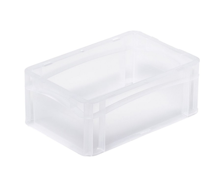 Přepravka Basicline 1231/0003 průsvitná, UÚ, uzavřená